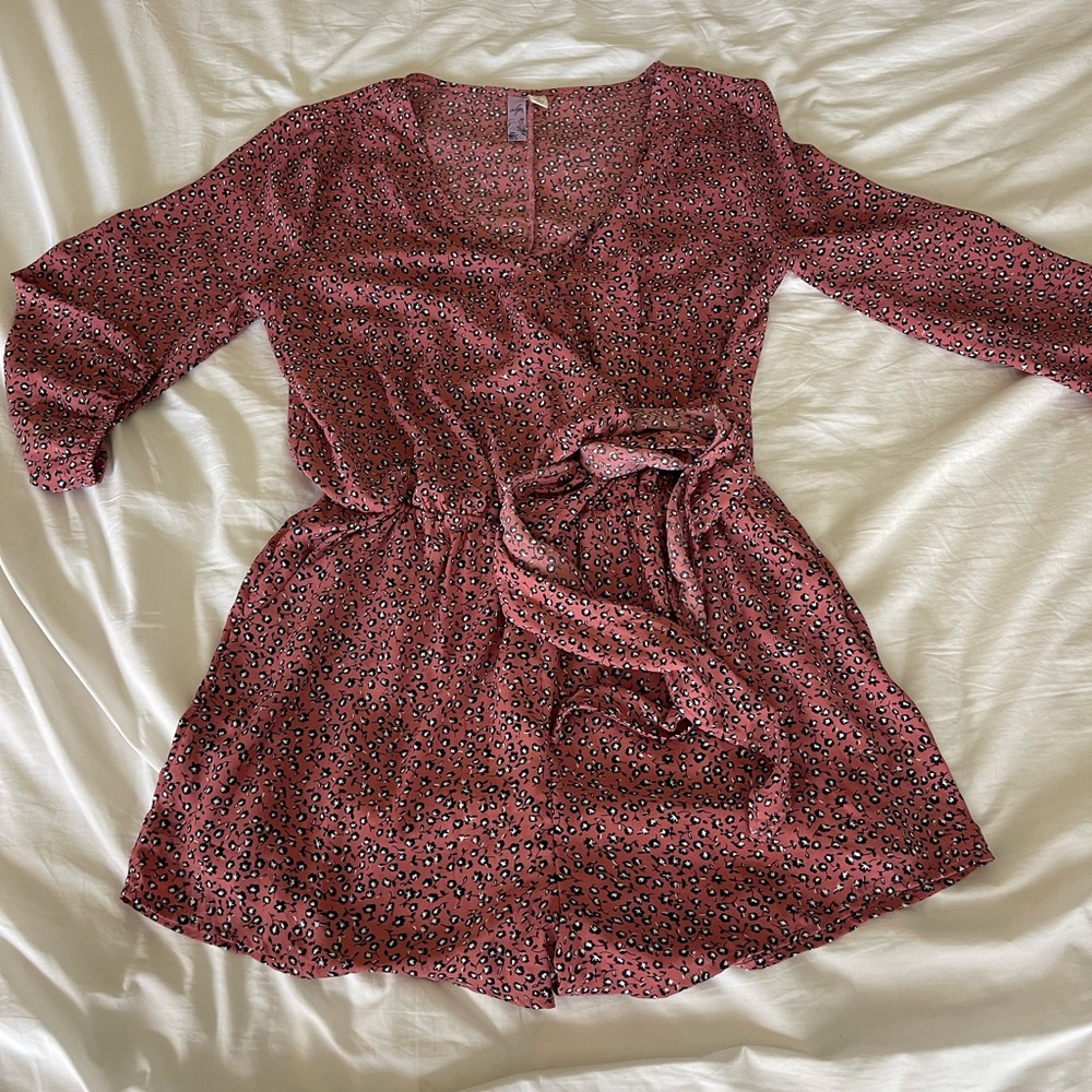 L Floral Romper Long Sleeve